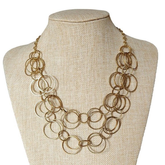 Joan Rivers Chain Link 2 Strand Necklace - Picture 1 of 7